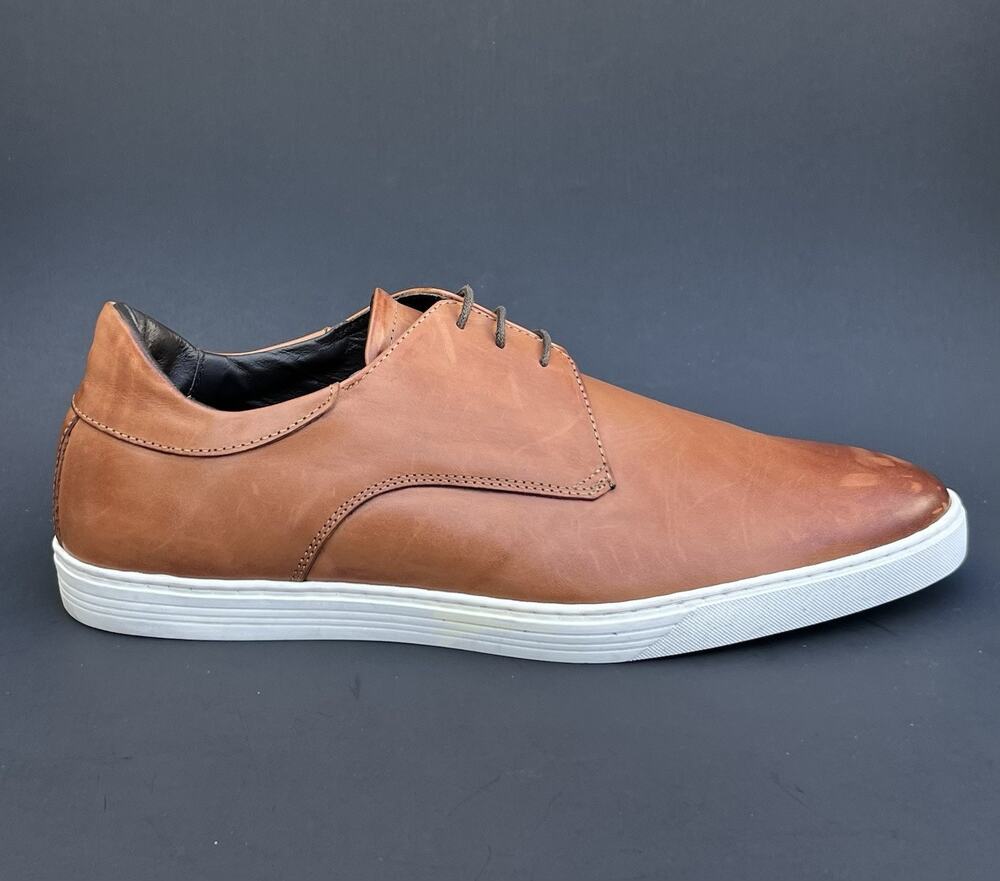 BRUNO MAGLI Gio Brown Leather Derby Shoes Men's Size 11 US